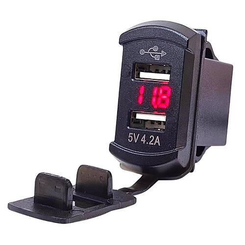 IC-266D-3 Marin Tip Voltmetreli kili USB 12-24V - 5V/4.2A