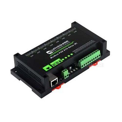 8 Kanall Ethernet Rle Modl (B) - Modbus RTU/Modbus TCP Protokol- PoE Ethernet Port