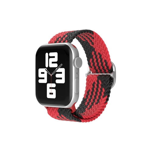 Newface Apple Watch 38mm Star Kordon - Krmz-Siyah