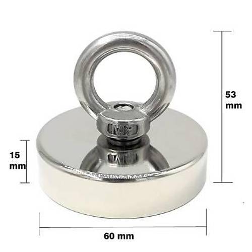 60mm Fishing Magnet - Neodyum Pot Mknats