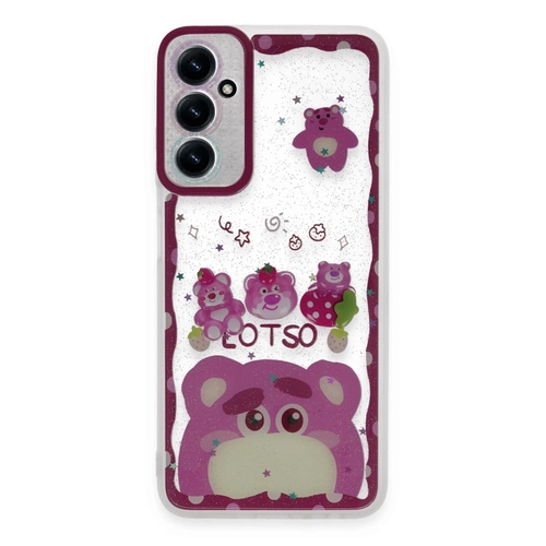 Newface Samsung Galaxy A15 4G Kılıf Sweet Desenli Silikon Kapak - Pembe