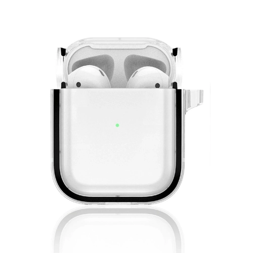 Movenchy Airpods 4 (4.nesil) Shiny effaf Klf - Siyah