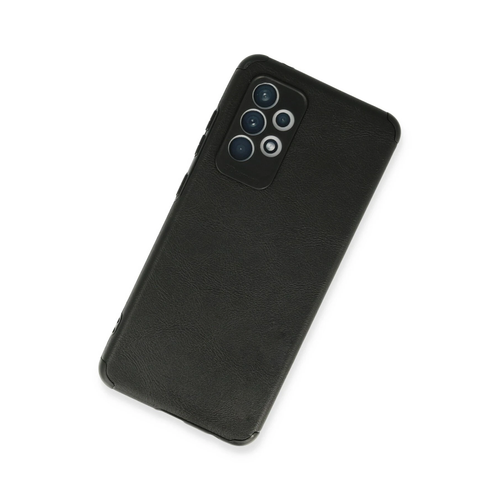 Newface Samsung Galaxy A52 Kılıf Loop Deri Silikon - Siyah