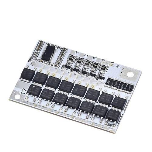 5S 100A LiFePO4 Balansl BMS Beyaz PCB