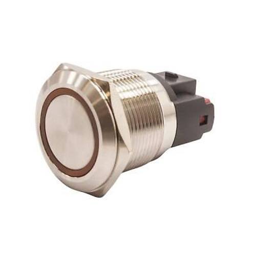 22E-P1-E 22mm Dz Yayl Ikl Metal Buton - Sar