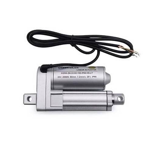 KGRA 24V 50MM 2000N IP65 Hall Sensrl Lineer Motor