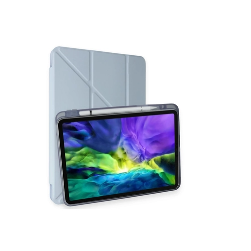 Newface iPad Air 4 10.9 Klf Kalemlikli Mars Tablet Klf - Mavi