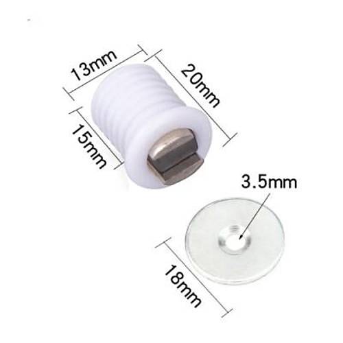 Mknatsl Plastik Mobilya Kapak Kilidi 14mm - Beyaz