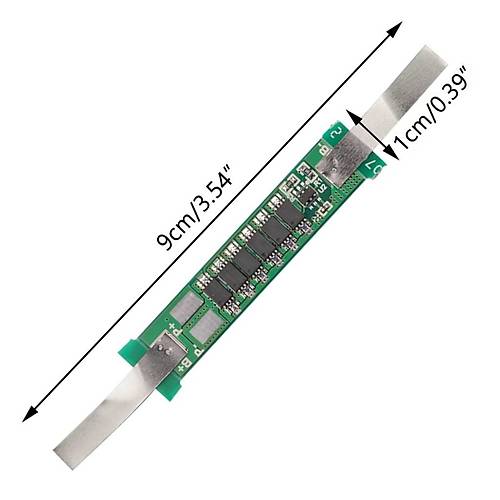 1S 9A BMS 3.7V Nikelli 18650 Lityum Pil arj Koruma Devresi