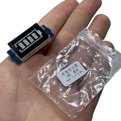 3S Lityum Batarya Kapasite Gstergesi Modl 11.1V-12.6V