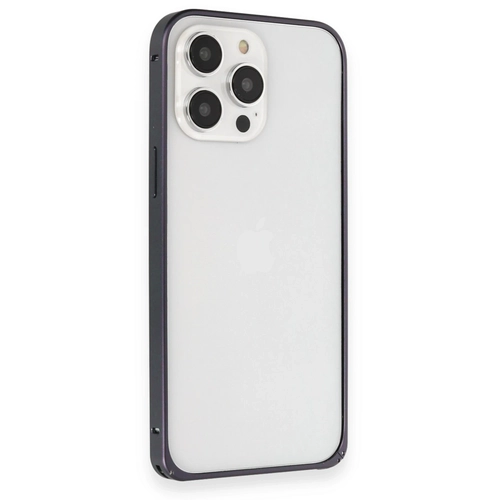Joko iPhone 15 Pro Klf Metal Bumper Magneticsafe Kapak - Lacivert
