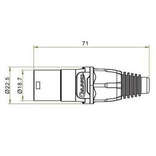 YT-RJ45-CPE-10-002 RJ45 Erkek Soket