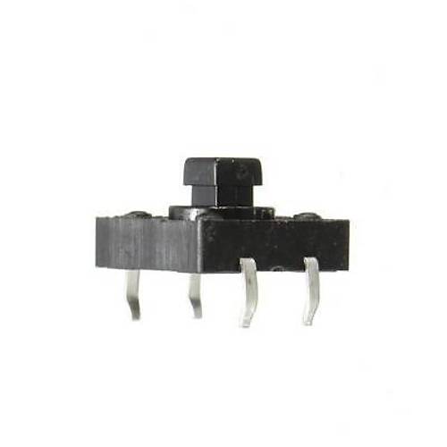 12x12x7.3mm 4 Pinli Siyah Push Buton - Tact Switch