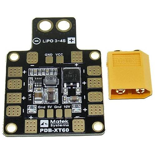 Matek PDB-XT60 w/BEC 5V 12V ESC G Datm Kart