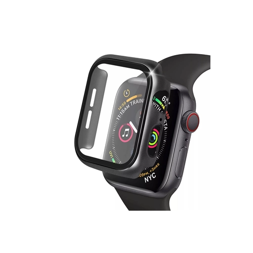 Newface Apple Watch 41mm Caml Kasa Ekran Koruyucu - Siyah