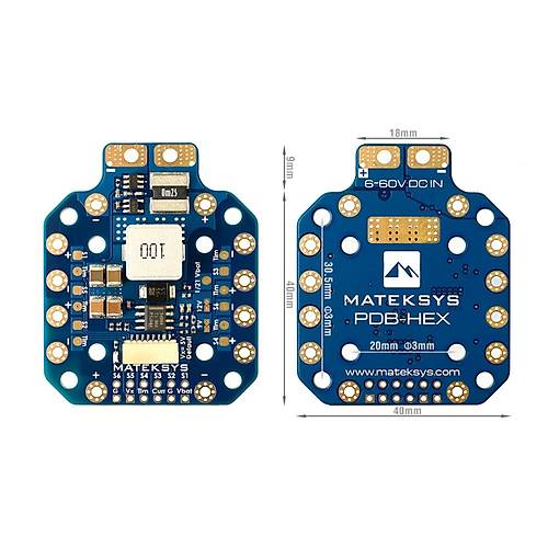 Matek PDB-HEX 2-12s 5A 5-12V W/ 264a Bec Drone G Datm Kart