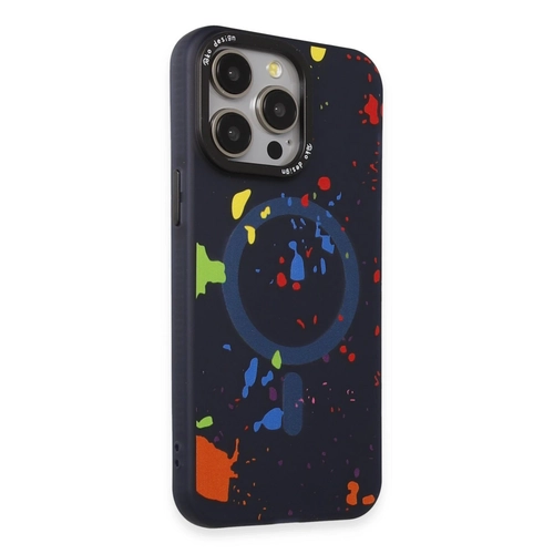 Joko iPhone 14 Pro Colorful Magsafe Kapak - Lacivert