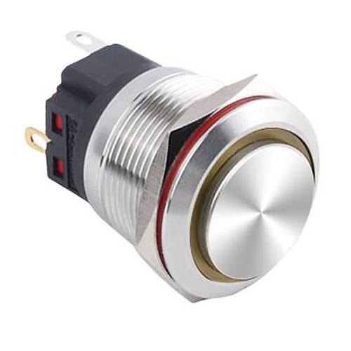 22B-G1Z-E 22mm kk Anahtarl Ikl Metal Buton - Sar