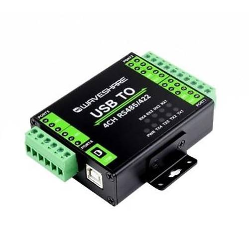 Endstriyel zoleli USB'den 4 Kanal RS485/422'e Dntrc