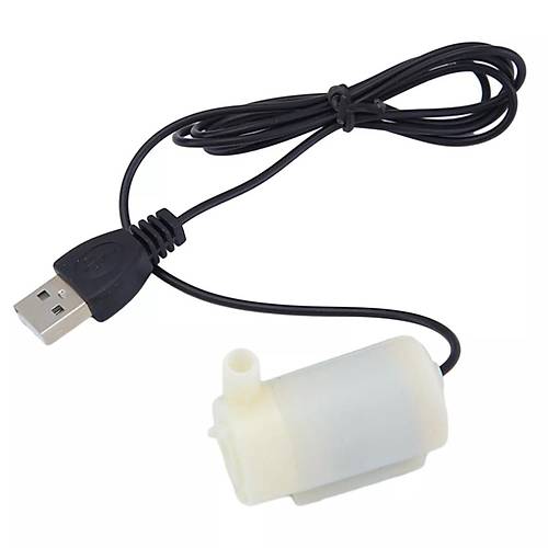 USB Girili Mini Dalg Su Pompas 5V Akvaryum Pompas Yatay