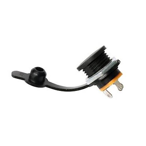 Adaptör Fişi Şase Yuvarlak 2.1mm - Su Geçirmez Kapaklı