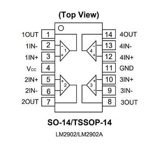 LM2902 SMD SO14 Entegre