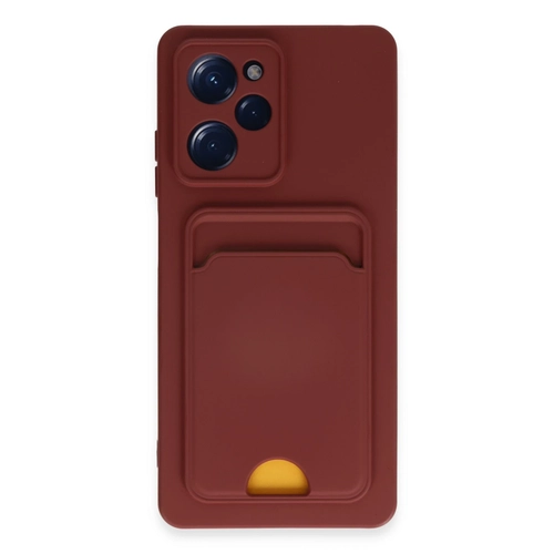 Newface Xiaomi Poco X5 Pro 5G Klf Kelvin Kartvizitli Silikon - Bordo