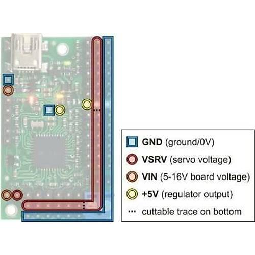 Mini Maestro 18 Kanall USB Servo Kontrol Cihaz