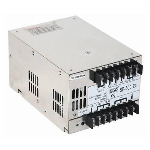 ISP-500-24 - 500W 24VDC 20.0A Ray Montajl Kapal Tip G Kayna