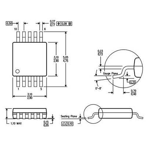 ADS1015IDGSR VSSOP-10 Analog Dijital Dntrc Entegresi