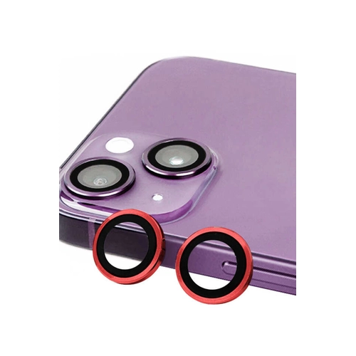 Newface iPhone 13 Raze Metal Kamera Lens - Krmz