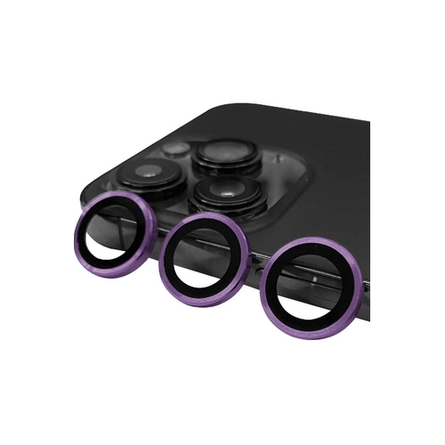 Newface iPhone 14 Pro Max Raze Metal Kamera Lens - Derin Mor