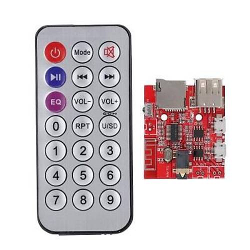 MP3 Kumandal Bluetooth Amfi Devresi SD Kart + USB