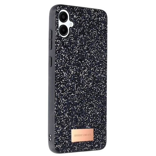 Onegif Samsung Galaxy A06 Bright Simli Kapak - Siyah