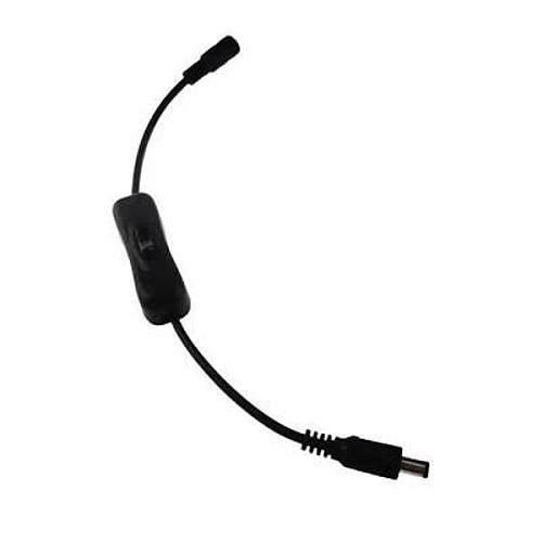 Anahtarl� DC Adapt�r Uzatma Kablosu -Siyah