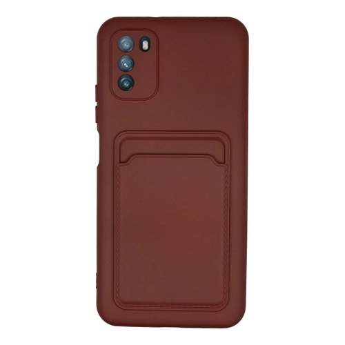 Newface Xiaomi Pocophone M3 Klf Kelvin Kartvizitli Silikon - Bordo