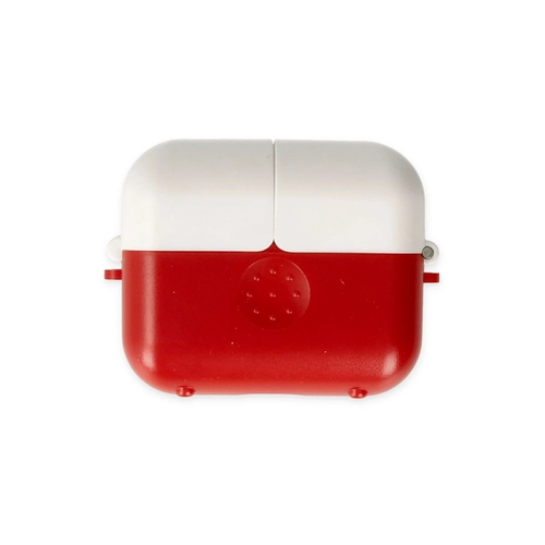 Newface Airpods 3 (3.nesil) Basmal Klf - Krmz-Beyaz