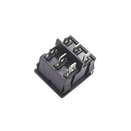 KCD2-502 kili ON-OFF Switch 6 Pin - Siyah