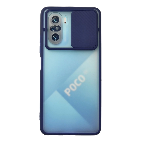 Newface Xiaomi Poco F3 Klf Palm Buzlu Kamera Srgl Silikon - Lacivert