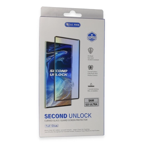 Newface Samsung Galaxy S23 Ultra Durable Full Glue Curved Cam