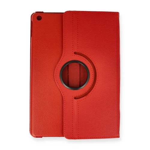 Newface iPad 10.2 (7.nesil) Klf 360 Tablet Deri Klf - Krmz