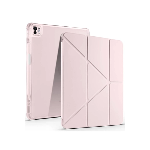 Newface iPad Air 13 (2024) Klf Kalemlikli Mars Tablet Klf - Rose Gold