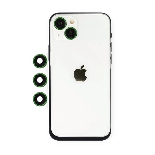 Newface iPhone 14 Shine Kamera Lens - Yeil