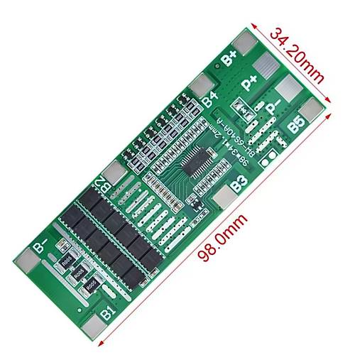 6S 40A BMS 24V 18650 Lityum Pil arj Koruma Devresi Balansl