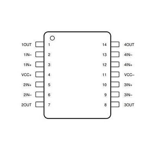 TL074CN DIP-14 Entegre
