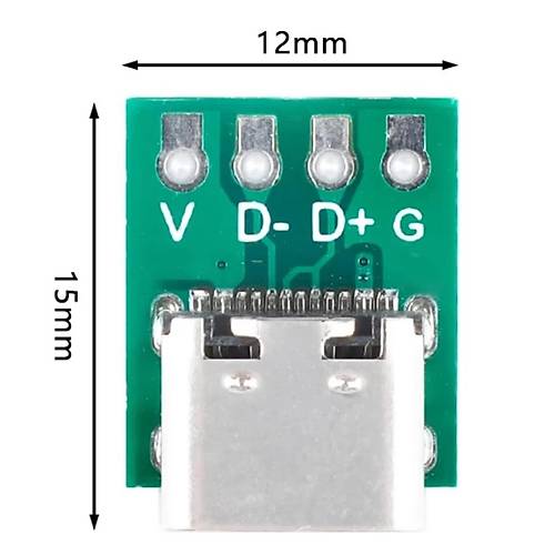 USB Type-C To 4 Pin DIP evirici - Type-C Modl Kart