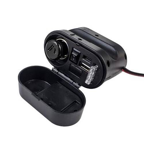 CD-3068 Su Geçirmez Çok Fonksiyonlu USB + Type-C Şarj Cihazı ve Çakmaklık