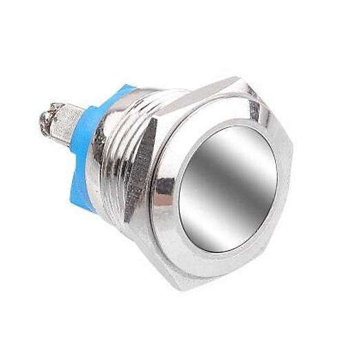16G-P0 16mm Dz Yayl Metal Buton