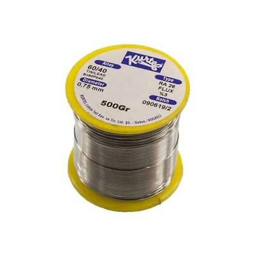 Kurtel 0.75 mm 500gr Lehim Teli (%60 Kalay / %40 Kurun)