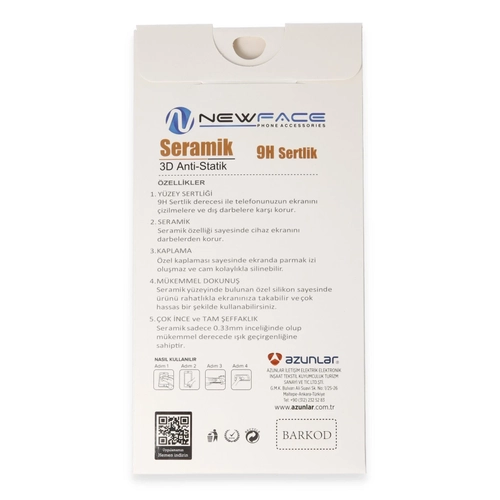 Newface Vivo Y35 3D Antistatik Mat Seramik Nano Ekran Koruyucu